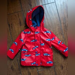 Toddler Raincoat with Car Print
